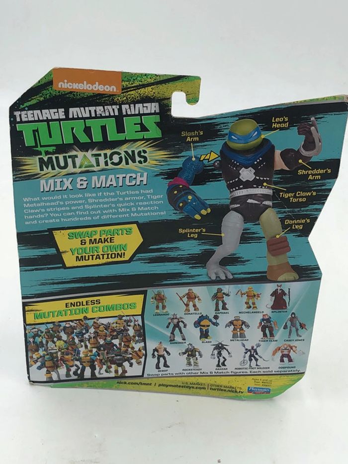 Figurine tortue Ninja Mutations Mix & Match Léo Playmates Toys neuf - photo numéro 2