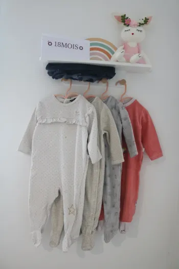 Lot pyjamas hiver fille 18 mois