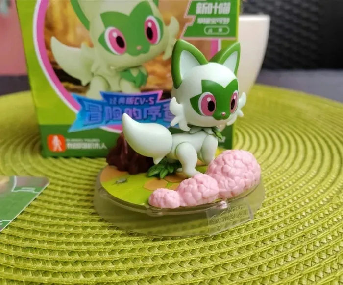 Figurine Collection Pokémon - Poussacha (Sprigatito), style lego/mega Neuf - photo numéro 8