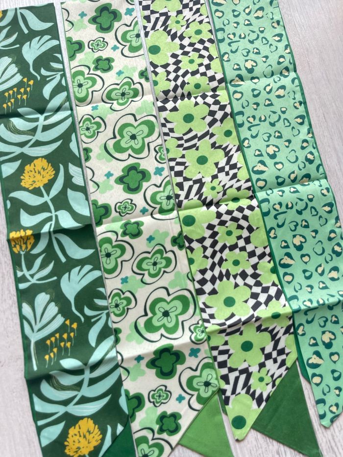 Lot de 4 bandeaux, foulards vintage - photo numéro 5