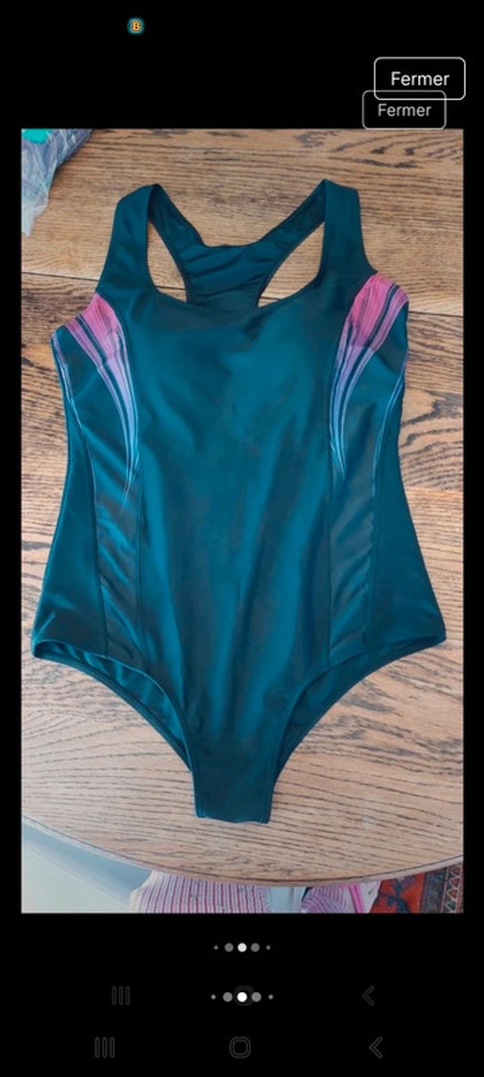 Maillot de bain noir violet Panther fr 42 - photo numéro 8