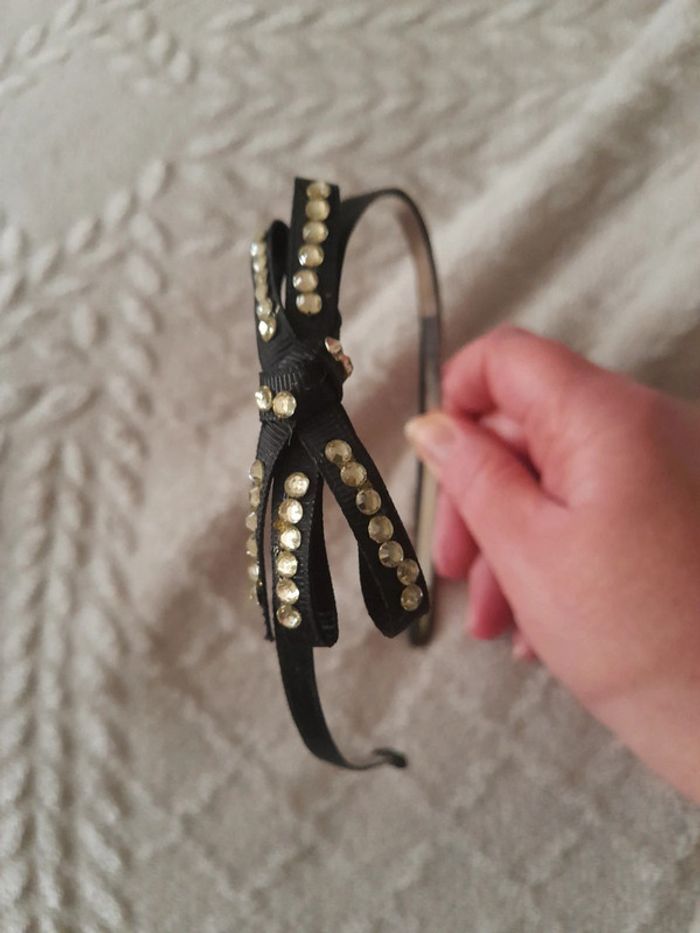 Serre tête nœud strass - photo numéro 2