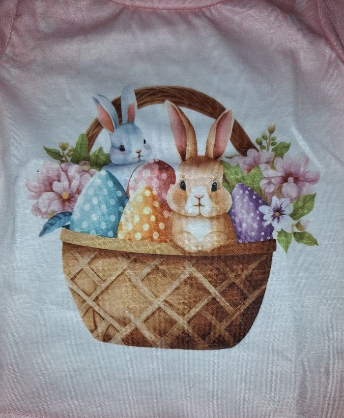 Tee-shirt manches courtes Lapins 12 mois - photo numéro 2