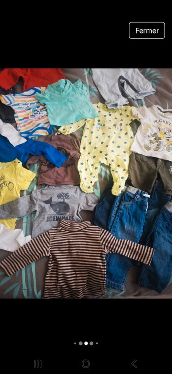 Lot de 21 vêtements bébé 9 mois - photo numéro 4