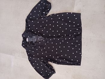 top noir à pois blancs Pimkie collection