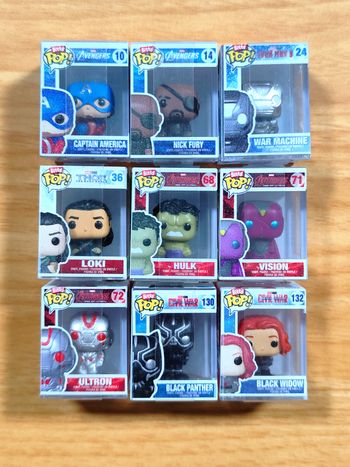 Lot de 9 Funko Bitty Pop! Marvel Studios The Infinity Saga