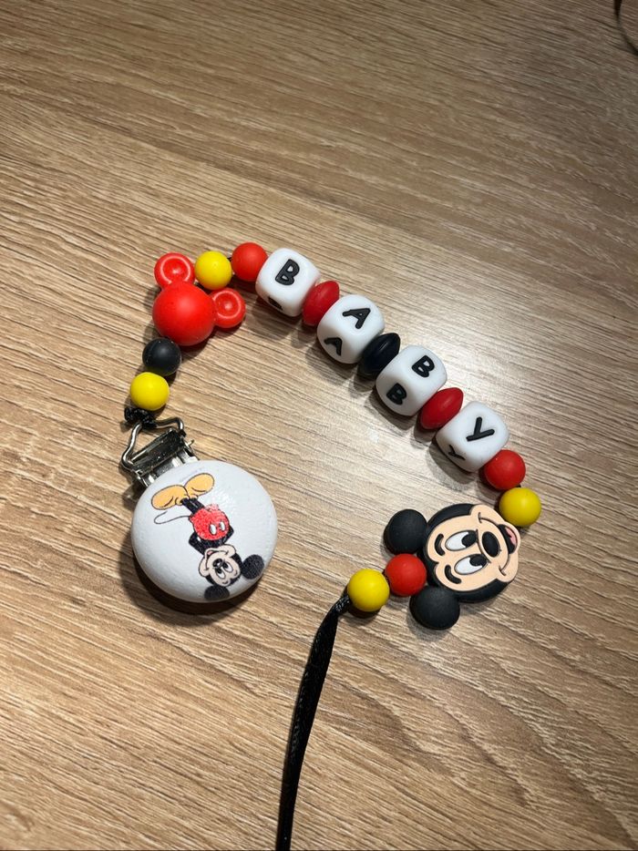 Attache tétine Mickey - photo numéro 2