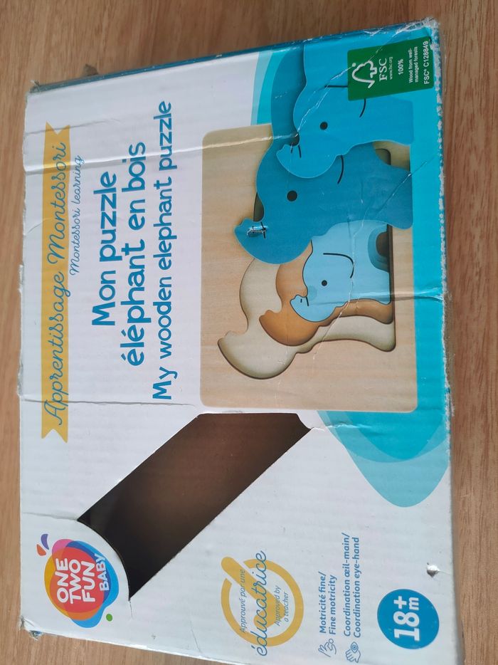 Puzzle en bois 18mois et + - photo numéro 4
