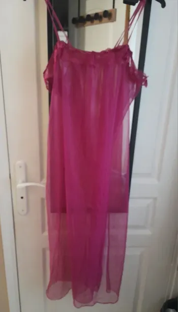 Nuisette en voile framboise 46/48