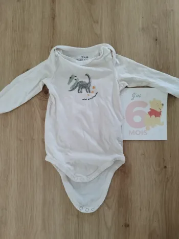Body manches longues Dinosaure
