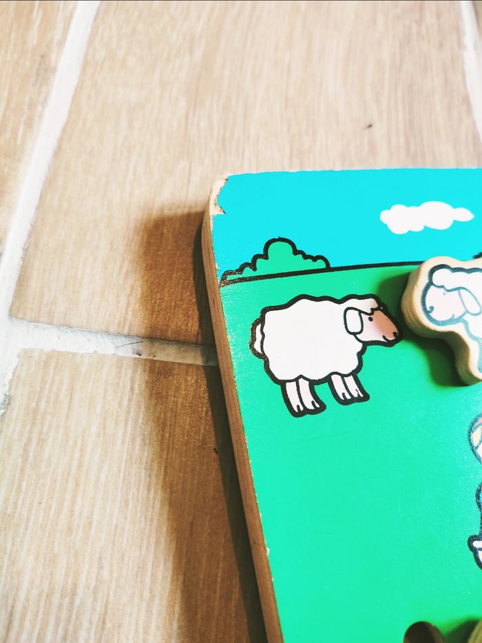 🐮 Puzzle labyrinthe La ferme avec animaux et personnages à glisser en bois Vertbaudet - photo numéro 4