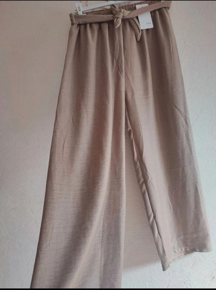 Palazzo, pantalon jambes large taille unique - photo numéro 2