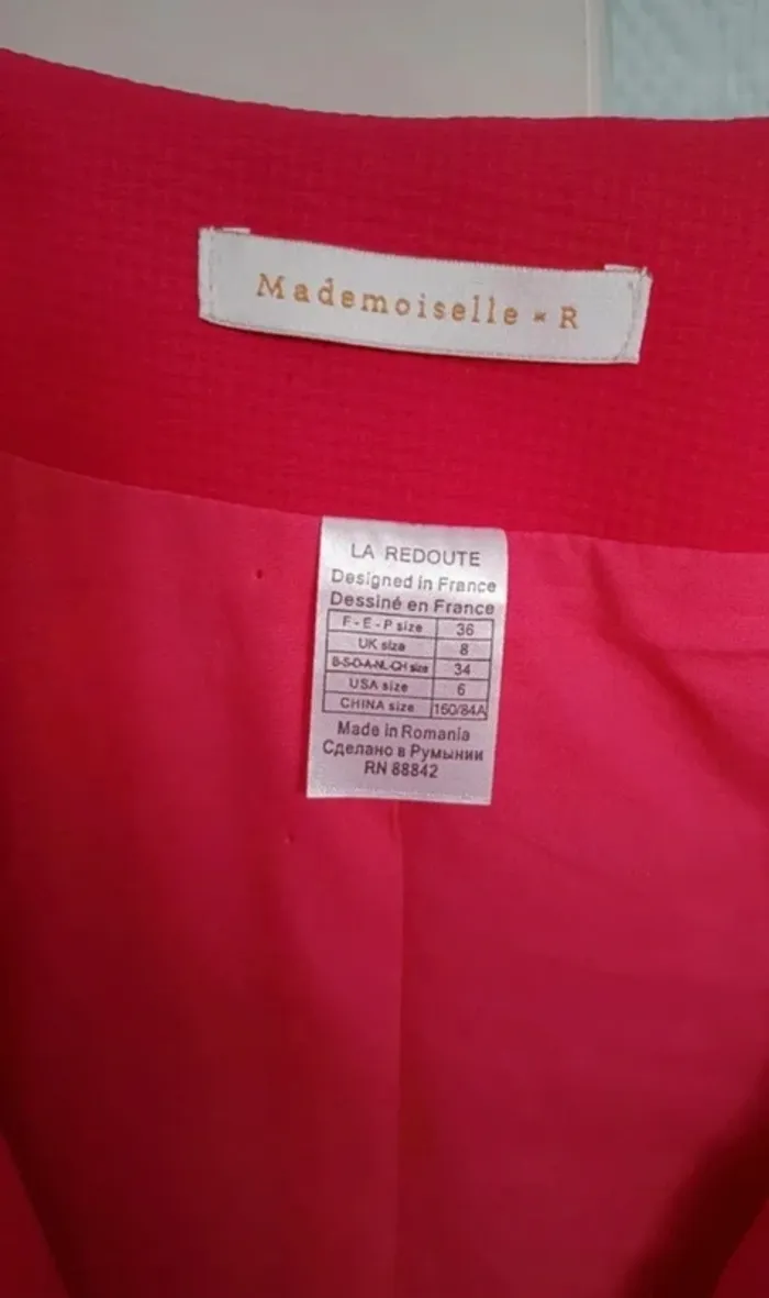 Blazer rose framboise - photo numéro 4