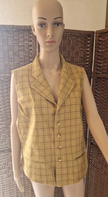 Gilet sans manches unisexe pur laine vierge