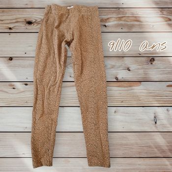 🐆Pantalon léopard tendance – 9/10 ans 🐆