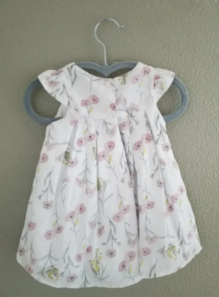 Ensemble robe et bloomer fleuris 6 mois - photo numéro 3