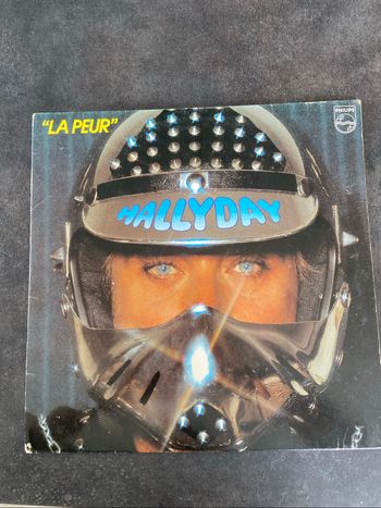 Vinyle 33 tours Johnny Hallyday La peur