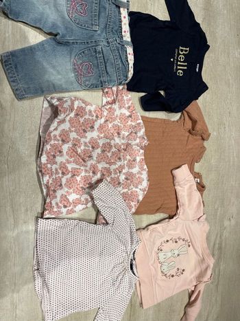 Lot 5 hauts fille + jean