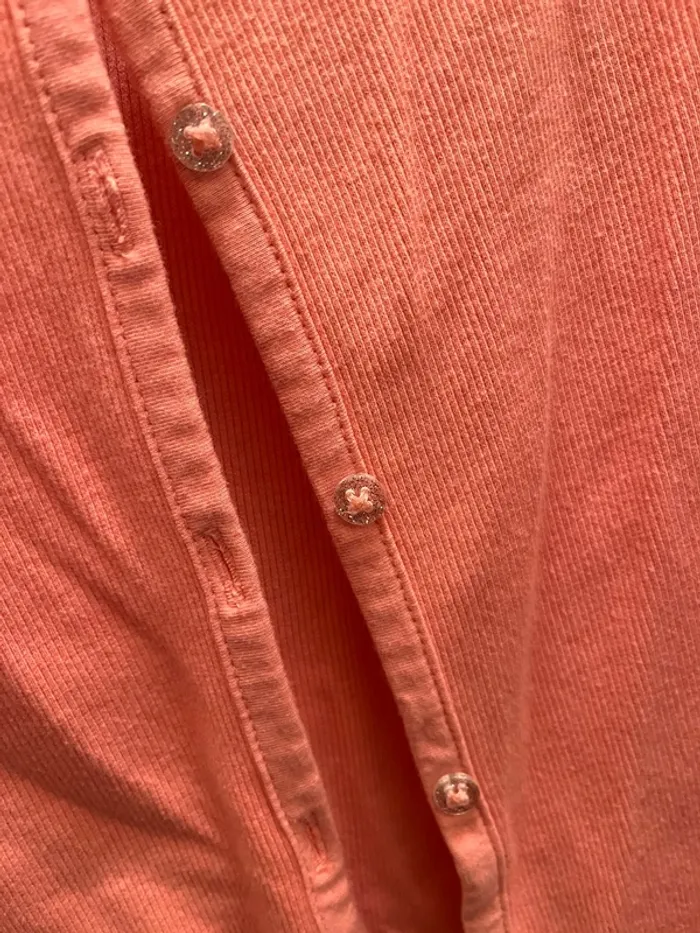 Gilet fille orange clair - photo numéro 2