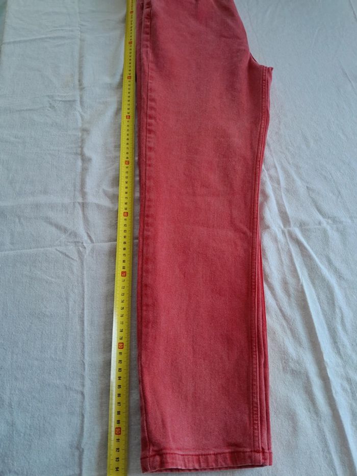 Jean taille haute rouge clair Only 28/32 - photo numéro 11