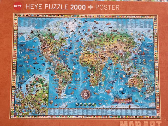 Puzzle mappemonde Amazing world. - photo numéro 6