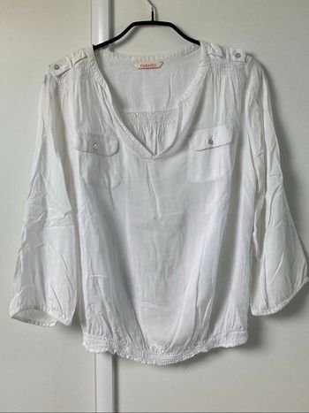 Chemise blanche manche trois-quarts