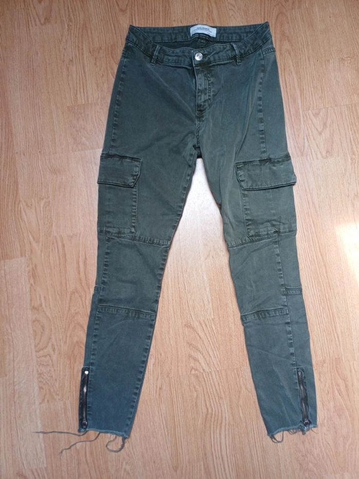 Pantalon style jean kaki