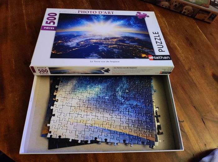 Magnifique puzzle La terre vue de l'espace Nathan 500 pièces - photo numéro 3