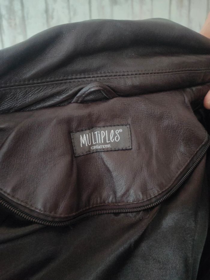 Veste en cuir véritable - photo numéro 8