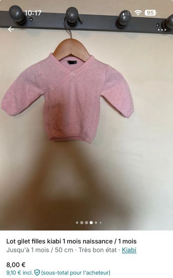 Lot cardigan bébé fille kiabi