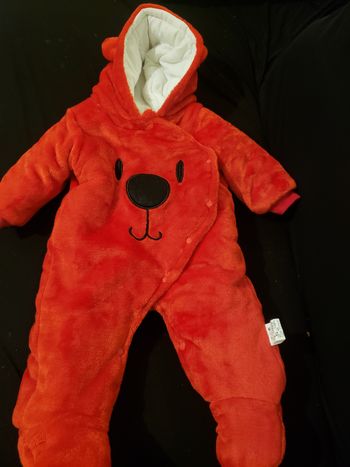 Doudoune rouge 3-6mois