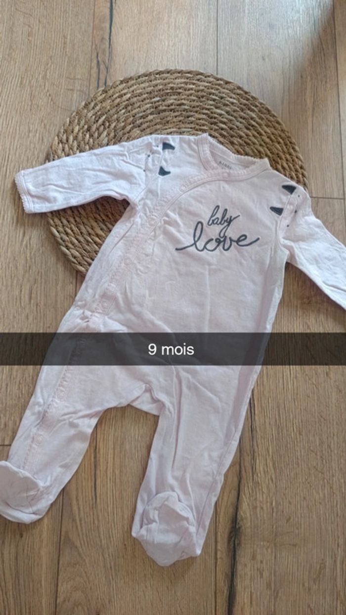 Pyjama coton 9 mois fille Kiabi