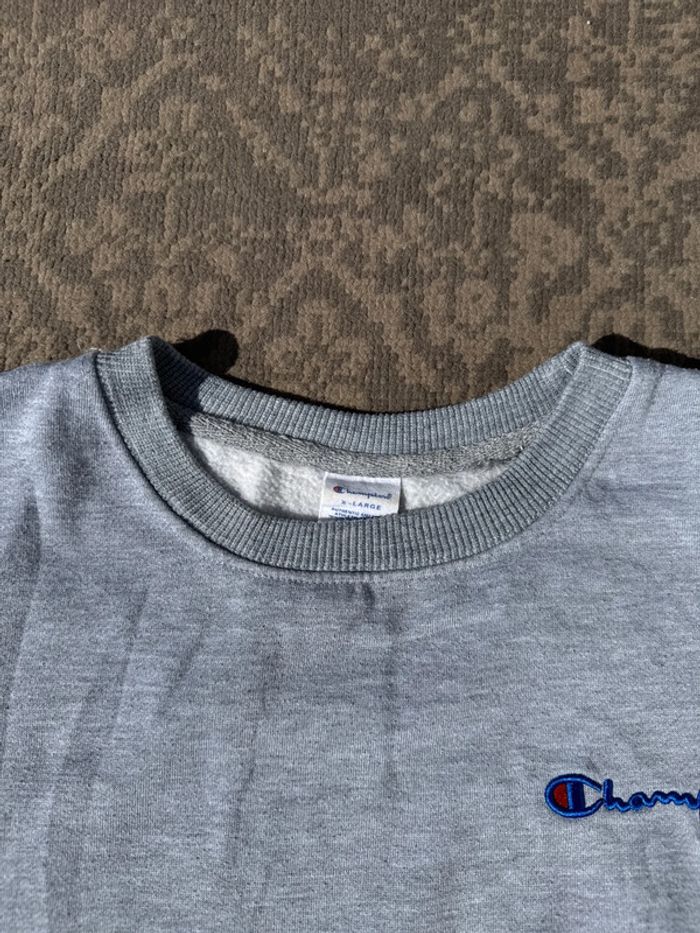 Sweat Champion gris col rond – Taille XL - photo numéro 3