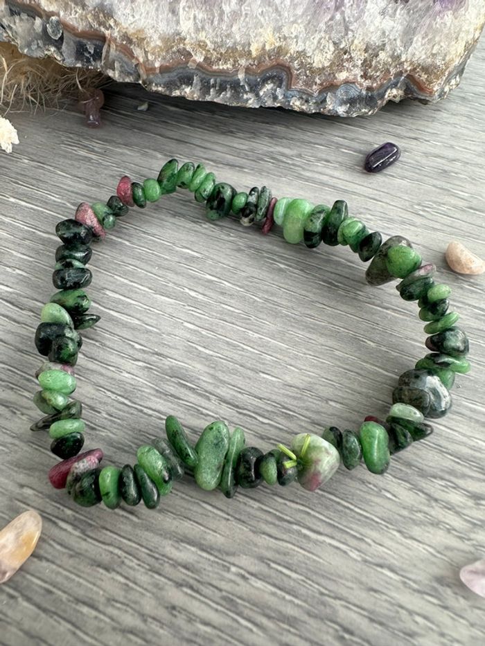 Bracelet en agate mousse d’Uruguay - Pierre véritable - photo numéro 3