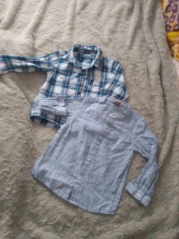 Lot de 2 chemises garçon 2 ans
