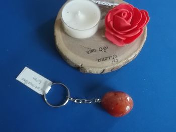 porte clés cornaline roulée 3cm