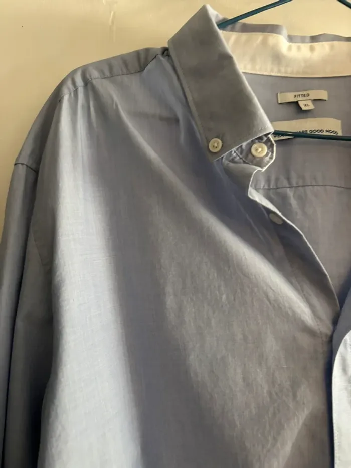 Chemise bleu de marque Jules taille 42-XL très bon état - photo numéro 4