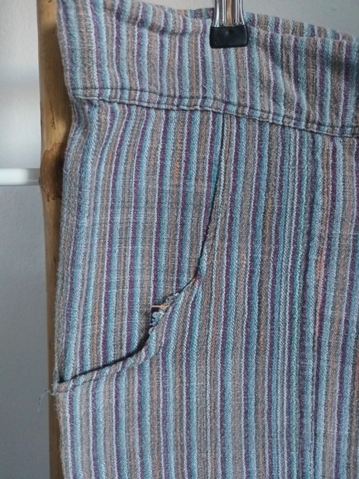 Pantalon sarouel en lin taille unique - photo numéro 2