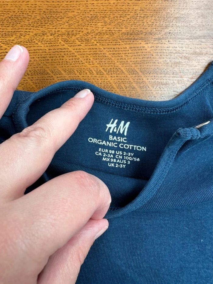 Bodie bleu marine manche courte H&M bleu - photo numéro 4