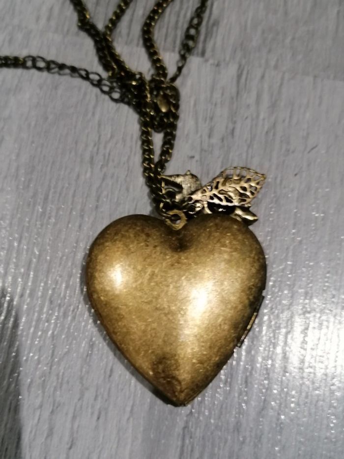 Collier sautoir cœur vintage 📿 - photo numéro 12