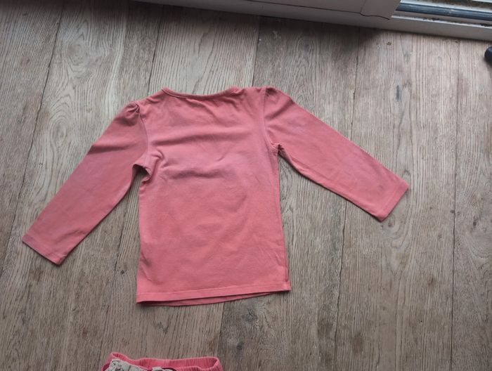 Ensemble short/t-shirt/legging corail lapin Doré 3 ans - photo numéro 3