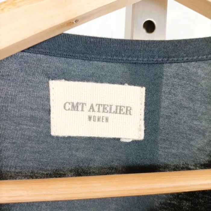 T-shirt noir à broderies blanches CMT atelier – Taille non indiquée (convient à M/L) A705 - photo numéro 5