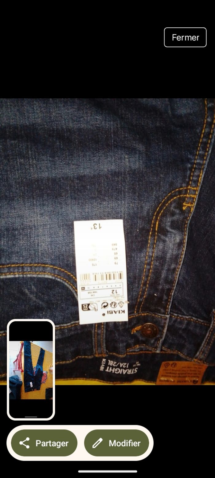 Jean straight kiabi - photo numéro 2