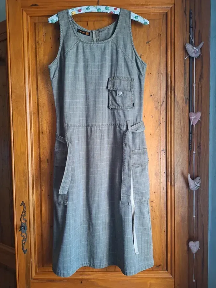 Robe chasuble à carreaux marque Cheyenne - photo numéro 11