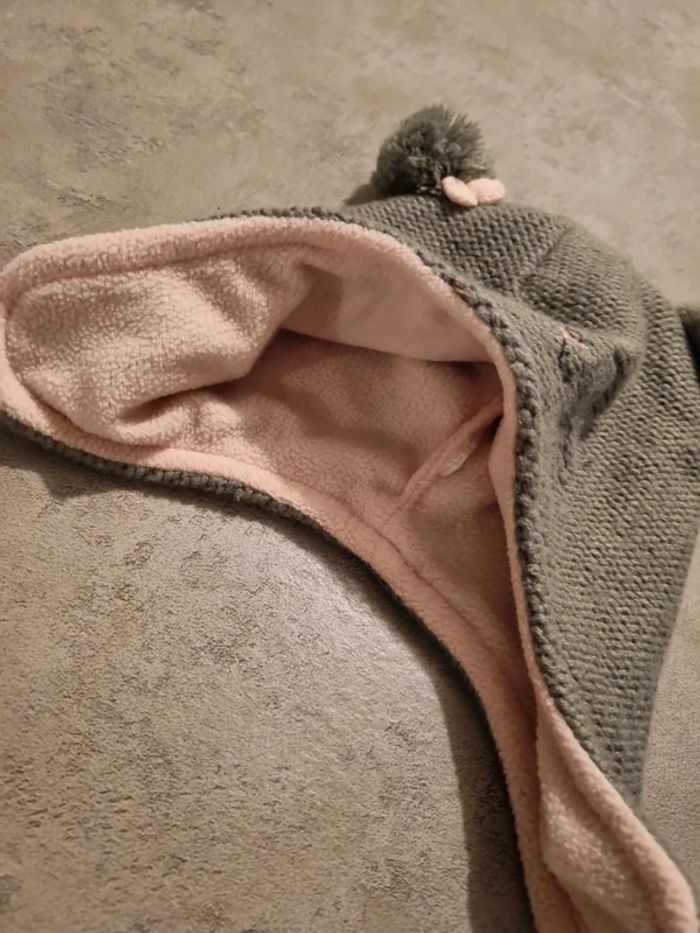 Bonnet bébé intérieur polaire - photo numéro 2