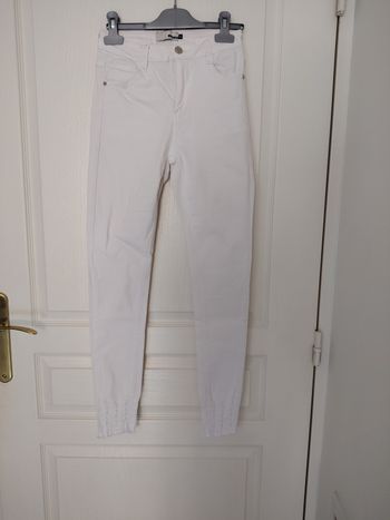 Pantalon blanc troué, Jeans Industry, T34