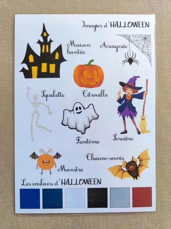 Imagier d'Halloween A4 - photo numéro 2