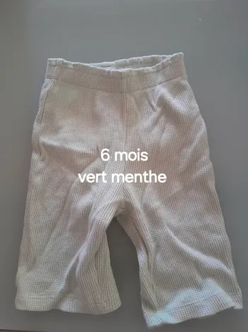 Pantalon vert menthe 6mois