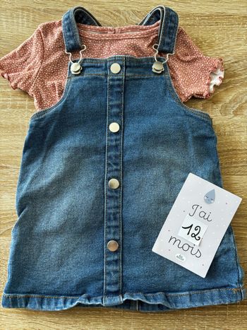 Ensemble robe en jean Primark t.12m