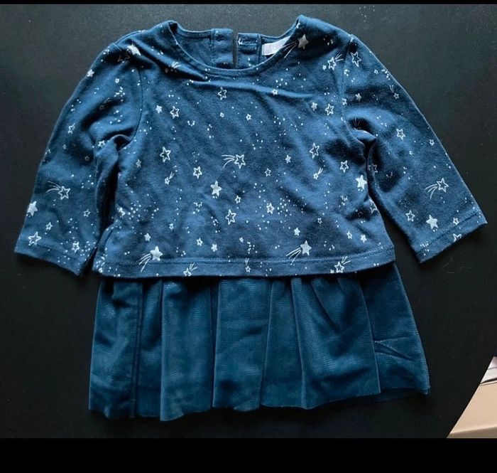 Robe bleue marine - 6 mois